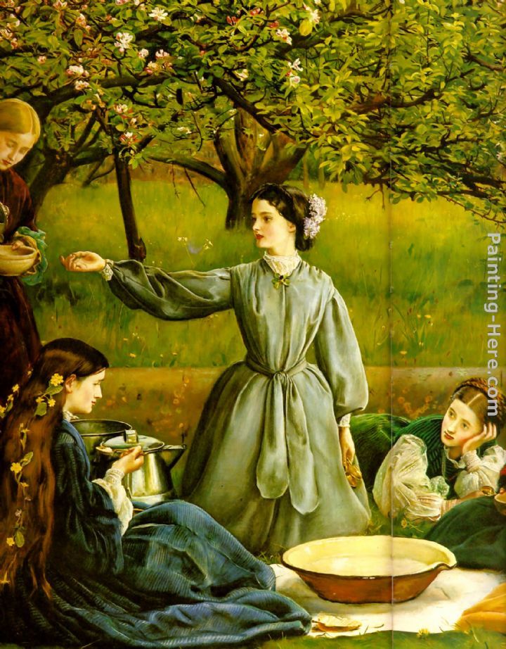Apple Blossoms Spring detail II painting - John Everett Millais Apple Blossoms Spring detail II art painting